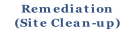 Remediation
(Site Clean-up)
