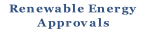 Renewable Energy
Approvals
